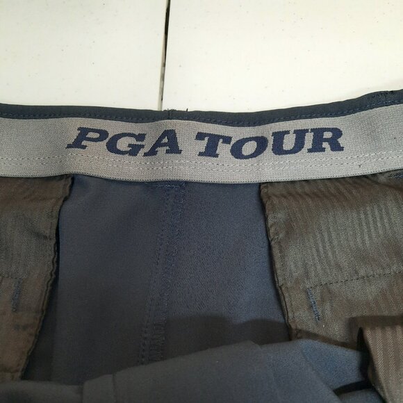 PGA Tour Men’s Golf Shorts Blue Size 42 Performance Stretch Moisture Wicking - Picture 4 of 7